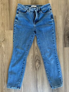 LC Lauren Conrad Casual High-Rise Slim Blue Jeans